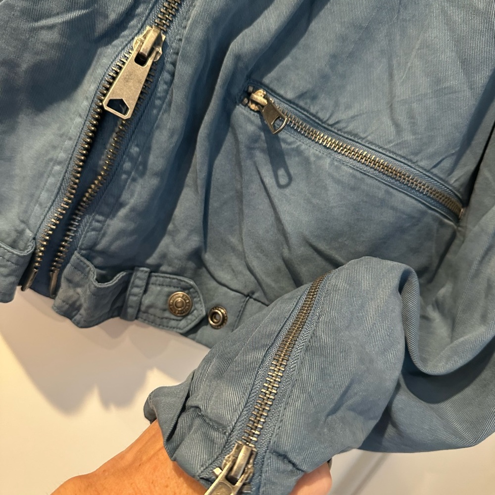 Free People Lightweight Knock Out Siren lightweight Bomber Jacket - Picture 7 of 13